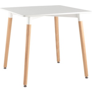 Стол квадратный stool group z-208 белый деревянные ножки preview 1