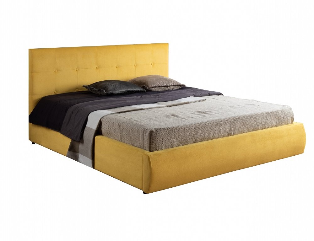 Кровать селеста п м ткань желтый 1,4м preview 1