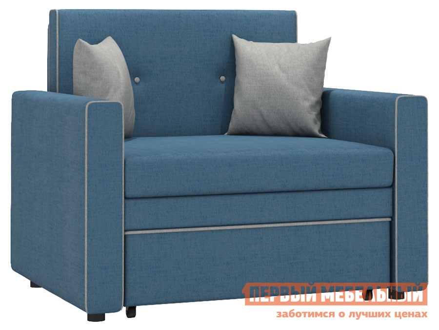 Кресло кресло-кровать найс синий, рогожка preview 1